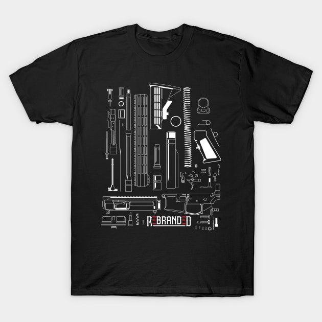 Rebranded AR15 Parts T-Shirt by Rebranded_Customs